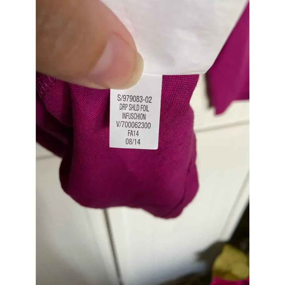 Old Navy Girls Top Size‎ XS 5 Drop Shoulder Fuchsia Hashtag Selfie NEW